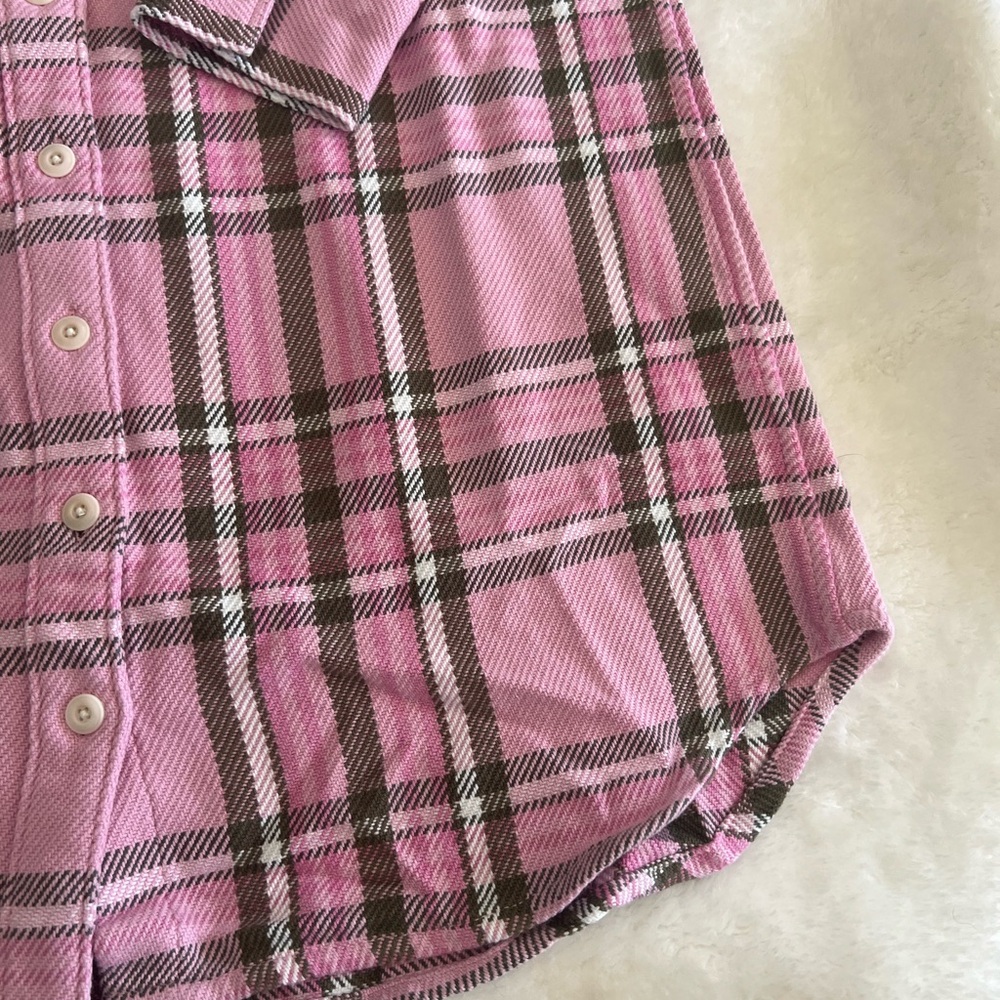 Outerknown Blanket Cotton Flannel Shirt Dress - Picture 6 of 7